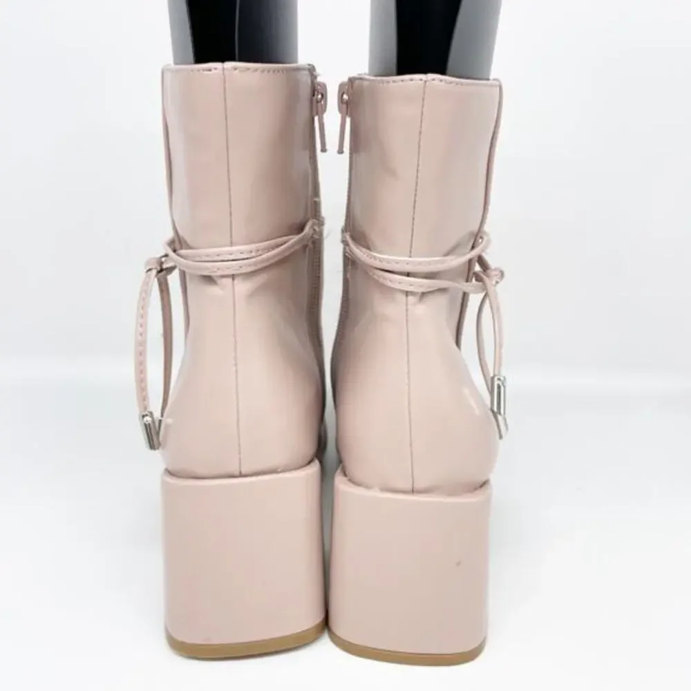 Journee Collection Women's‎ Beverley Block Heel Booties Light Pink Size 8